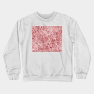 Juliette rosa deep pink marble Crewneck Sweatshirt